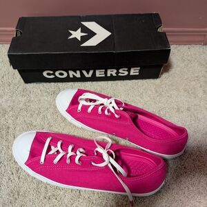 Converse Pink Low-Top Sneakers